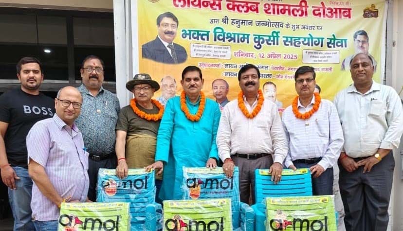 लायंस क्लब शामली दोआब ने मंदिरों में बढ़ाई श्रद्धालुओं की सुविधा