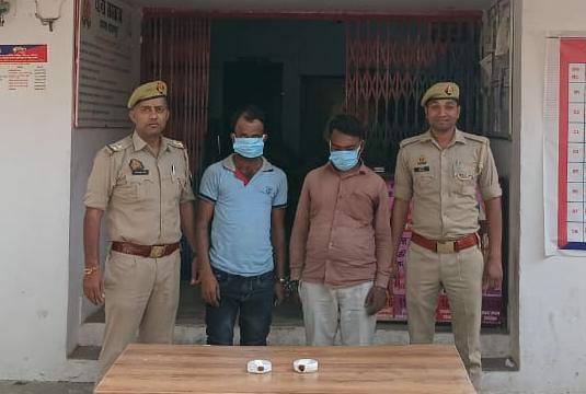चोरी के माल सहित दो आरोपी चोर गिरफ्तार मुकदमा दर्ज करते हुए न्यायालय के समक्ष पेश किया गया है।